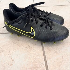 Nike Black Sneakers with Yellow Accents